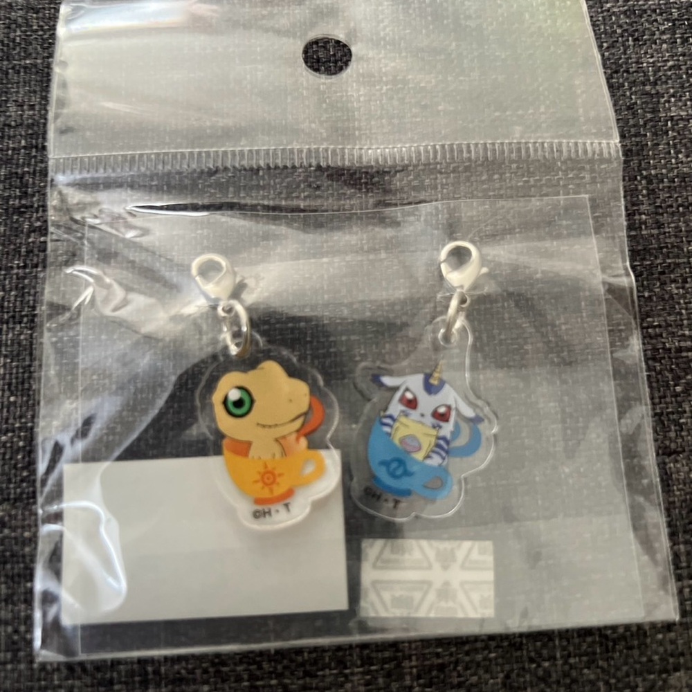 Digimon Agumon & Gabumon Acrylic Keychain